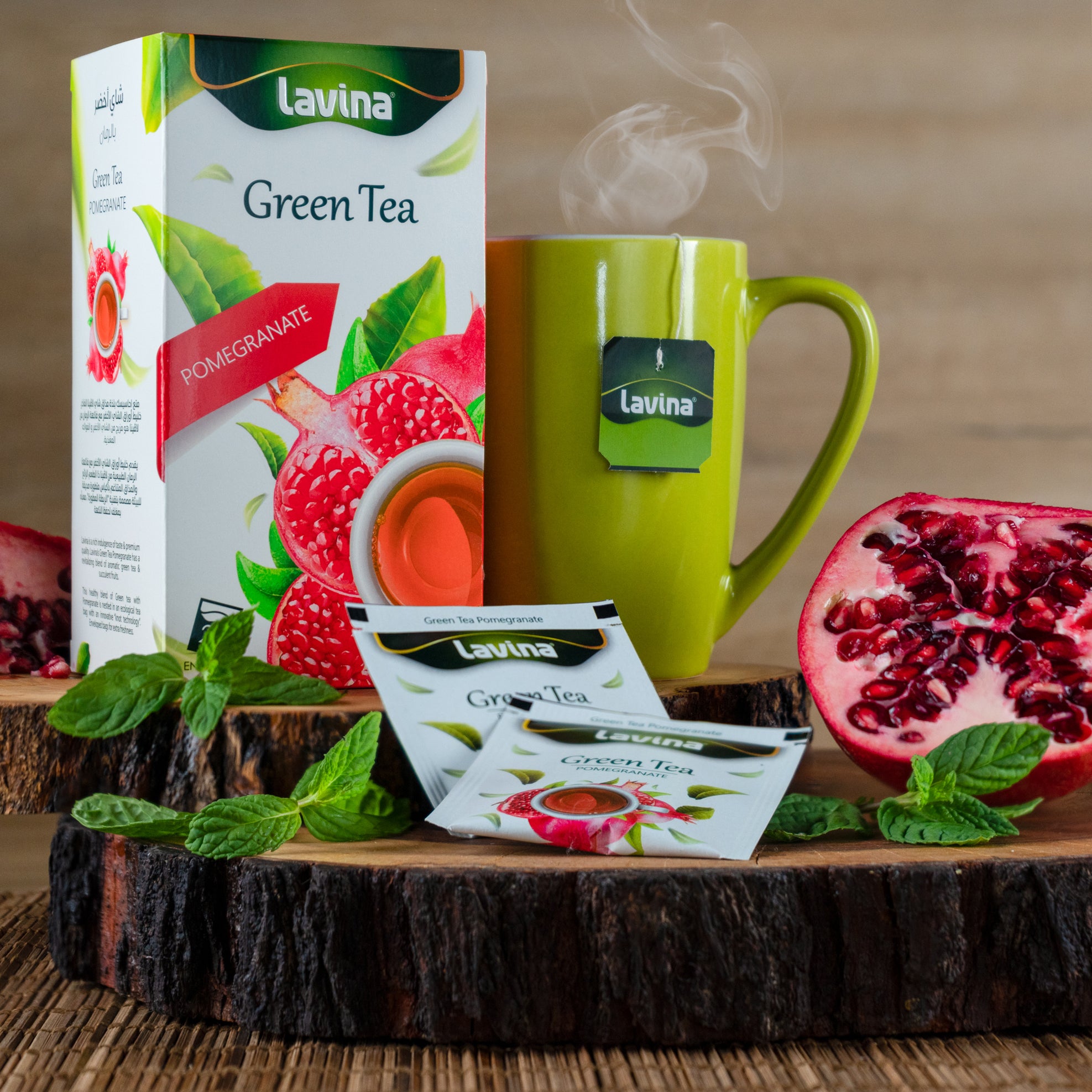 Green Tea Pomegranate 25 Tea Bag: A Burst of Exotic Flavors