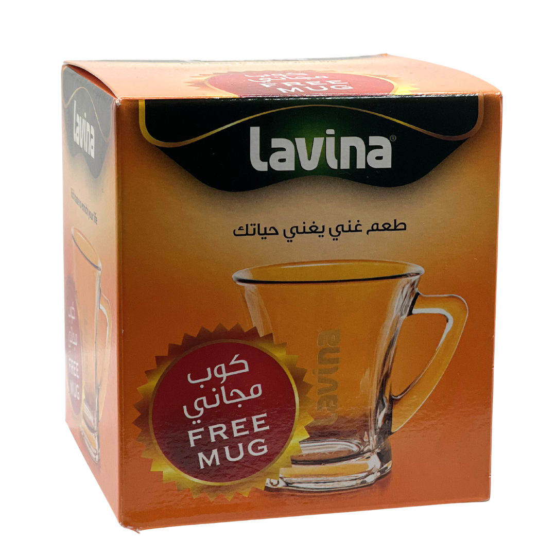 Lavina glass tea mug — clear heat-resistant glass mug, product photo