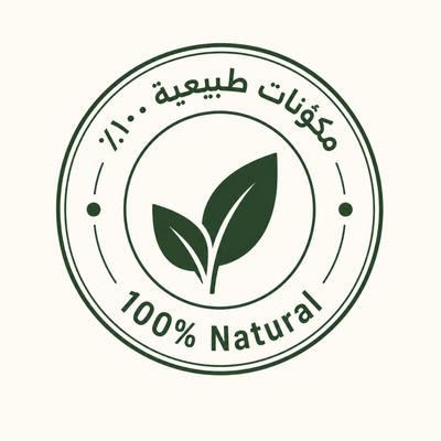 100% natural ingredients badge